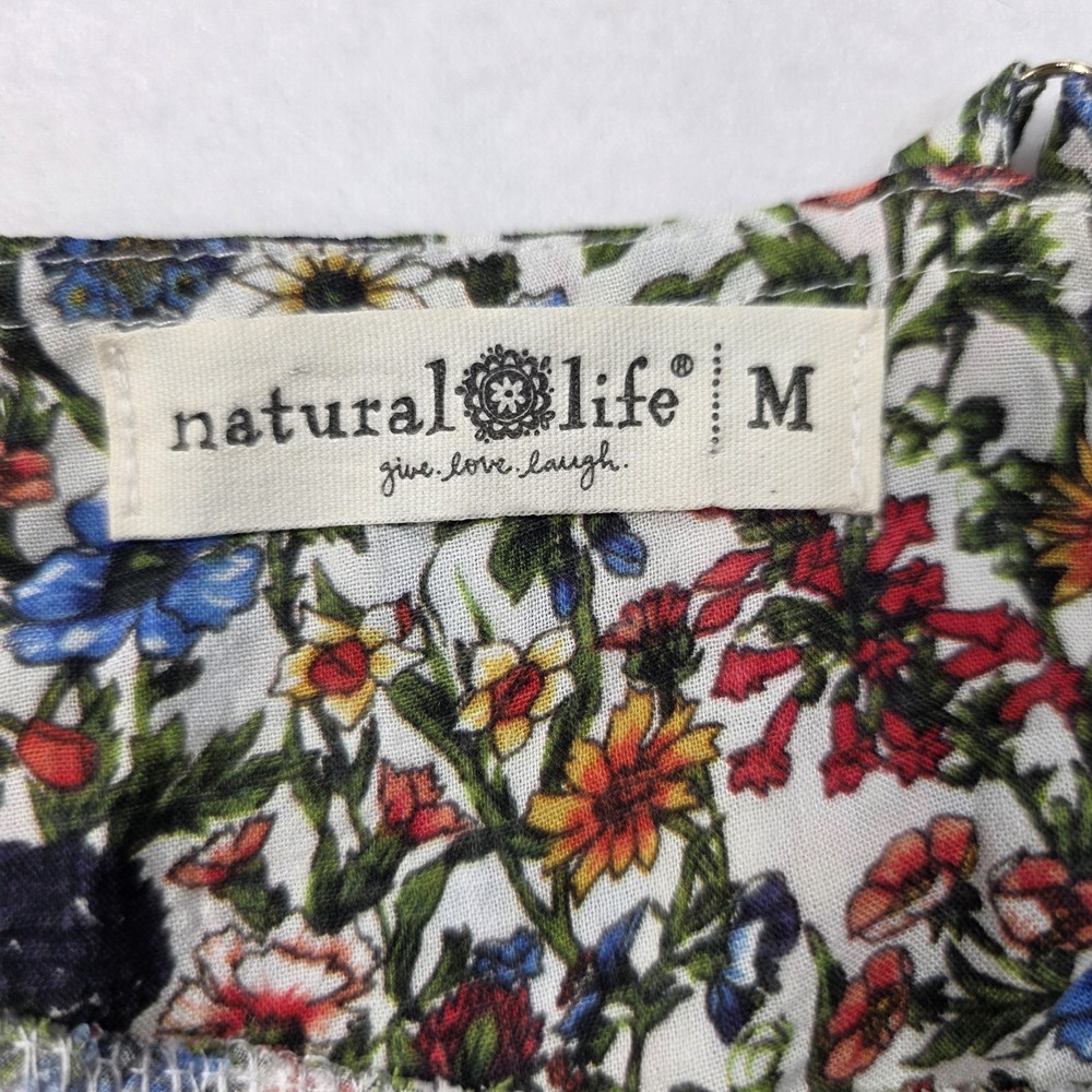 Natural Life Floral Nina Maxi Dress M  Flowy and Boho Cottagecore Wild Flowers View 3